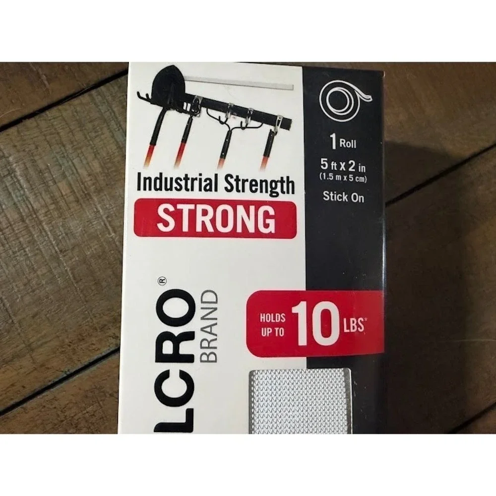 VELCRO Brand Industrial Strength Fasteners 5ft x 2in White Tape Roll 91218
